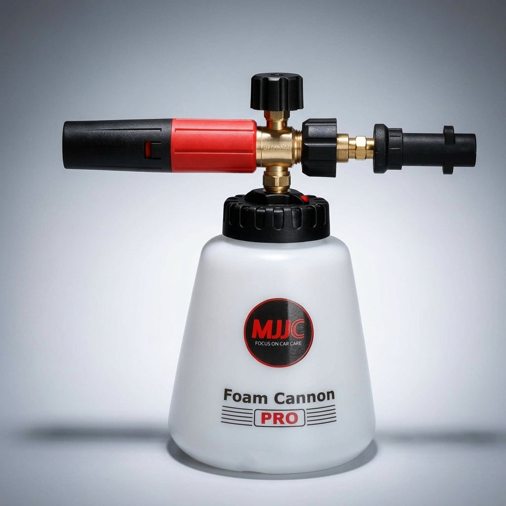 Car Cleaning Foam Sprayer for Professional Car Wash, 1L Adjustable Car Wash Foam Lance with PA Interface, Tapered Neck Red Dispenser Bottle