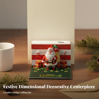 Christmas Paper Sculpture Note Block Creative Gift Santa Tear-off Calendar Multi-Functional Dimensional Design Memo Pad