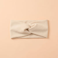 Face Washing Headband for Makeup, Wide with Checkered Pattern Geometric Design, Cross for and Skincare Routine, Beige