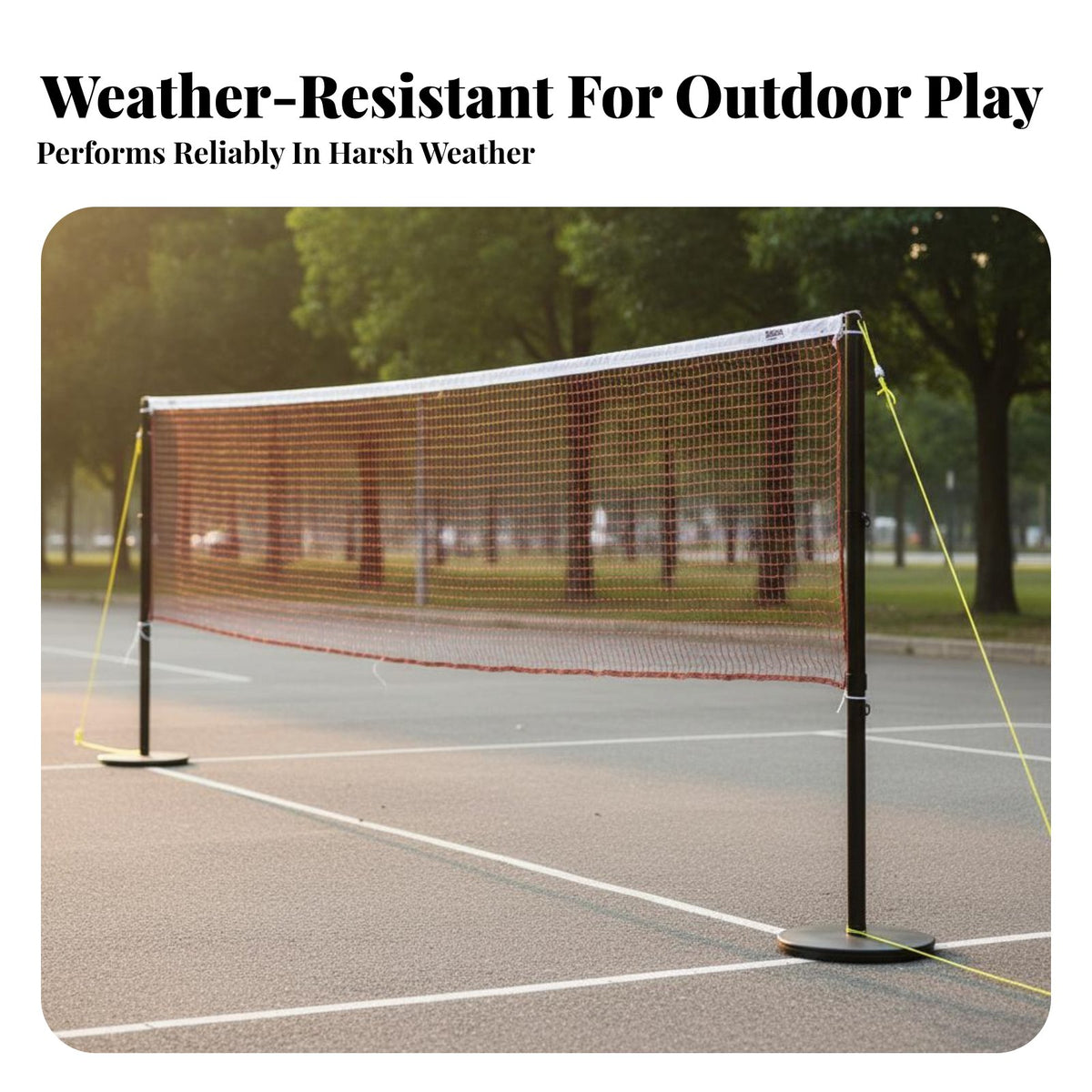Badminton Net Easy Setup Portable Badminton Net Construction Sports Gear for Athletes