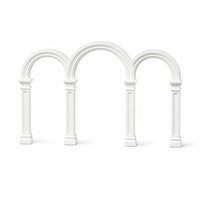 Tabletop Arch Prop Classical Miniature Column Arch Freestanding Display Stand for Photographers, Wedding Planners