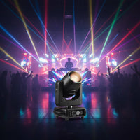 GOBO Effects 200W Beam Moving Light Multiple Built-in Patterns LED Beam Moving Head DMX512 Control Pattern Effect Light Wide Rotation Range for DJs, Event Planners, Live Performance, Bar, Wedding, DJ Booth