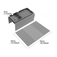 Sofa Armrest Tray Easy to Clean Armrest Storage Tray Space-Saving