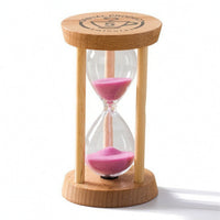 Wooden Hourglass Natural Wood Sandglass Tabletop for Desk, Tooth Brushing, Kids