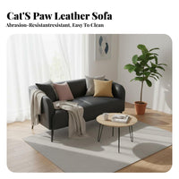 Space-Saving space-efficient Two-Seater Sofa Minimalist Design Loveseat durable Wood Legs Couch for Apartment Dwellers, Shop Owners, duos, Small Spaces, Living Room, Bedroom, Reception Area