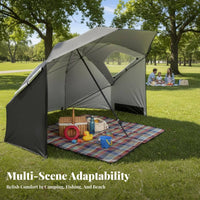 Portable Umbrella Tent with Ventilation vent Fishing sun shade Multifunctional Beach shade cover Protection for Beachwherever you and moveers, Anglers, Families, Camping, green space, Campsite, rearyard