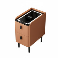 Nordic and design Narrow End Table Space-Saving Nightstand Modern Design Bedroom Furniture With Storage Drawer for Students, Apartment Dwellers, Adults, Small areas, Dormitory, Dorm Room, Home Office