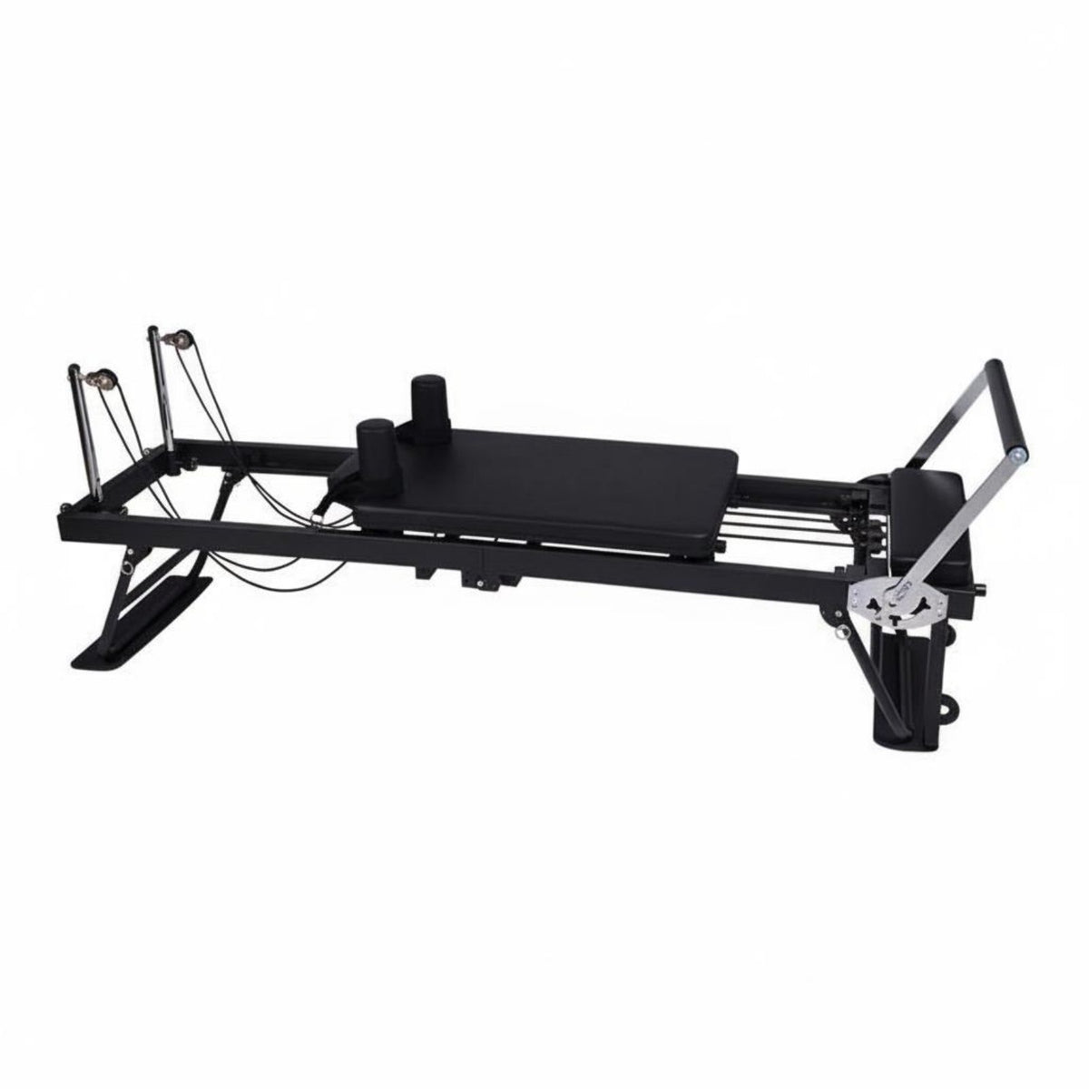 Foldable Pilates Reformer Space Saving Pilates Reformer Full Body Workout Core Training Bed for Beginners