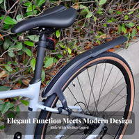 Cycling Bike Mudguard Widen Design Cycling Bike Mudguard Set Front and Rear Mudguards Adjustable Front and Rear Mudguard Set