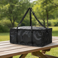 Chilled Carry Bag Zipper Foldable Cooler Bag with Shoulder Strap Leakproof Insulated Tote with Handle for Picnic