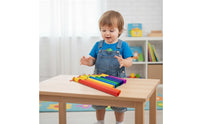 8 Pieces Rhythm Instrument Set Hand-Eye Coordination Tuned Percussion Tubes Colorful Diatonic Scale Instrument for Kids