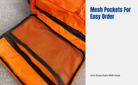 Large Capacity Outdoor Backpack, Oxford Fabric, Lightweight, Skiing, Winter Sports Storage