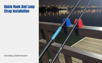Fishing Rod Stand, U/A Shape Guardrail Bridge Mount, Boat Fishing Support, Rod Protection, Random Color