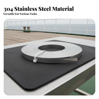 304 Steel Strapping Band Rust Resistant 304 Stainless Steel Banding Coil Metal Banding Tensioner Tool Sturdy Duty