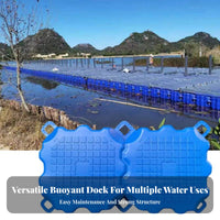 Plastic Pontoon Block Interchangeable Design Buoyant Dock Cube Walkway Pontoon Section High Buoyancy Water Scooter Raising