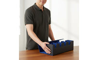 5-in-1 Deck Box Large Capacity 5 in 1 Deck Case Interchangeable Card Storage Box Soft Fuzzy Interior Lining Detachable Card