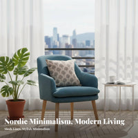 Nordic aesthetic Sculptural Single Sofa Modern Minimalist Lounge Chair Space-Saving Indoor Seating Ergonomic Design for Apartment Dwellers, Homeowners, Balcony, Small Spaces, book nook Corner, Lounging