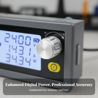 HD Color Screen DC-DC Buck-Increase Converter Stable Output Step up down Power Module High Conversion Performance Adjustable Power Supply Module Multiple Protections for Electronics Hobbyists, DIY Enthusiasts, Students, LED Driving, Circuit Testing