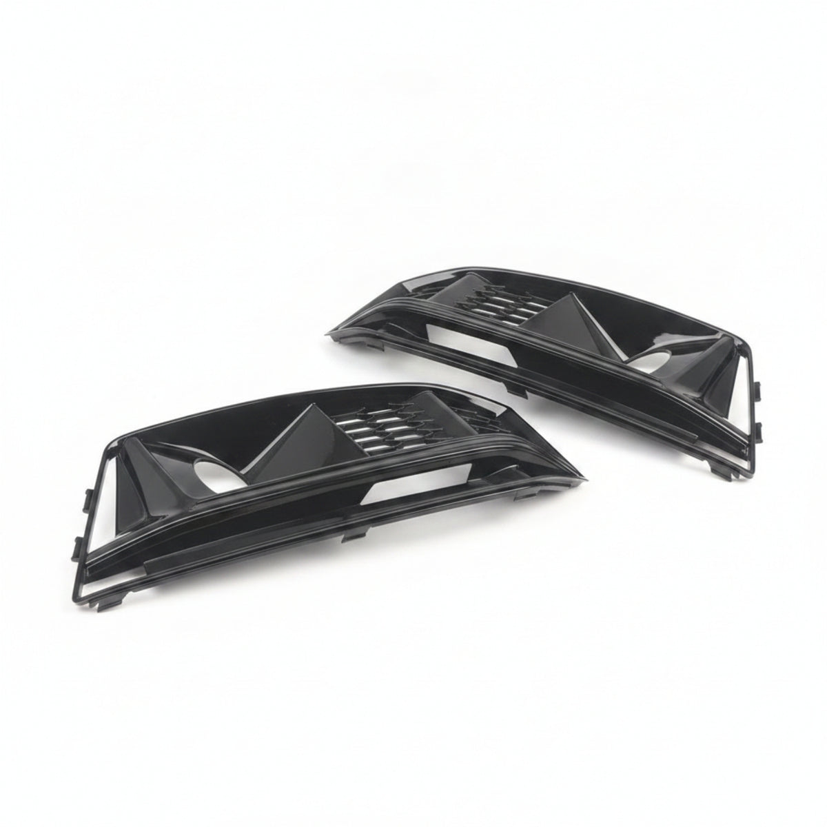 Black Front Lower Grille Insert Improved Airflow Glossy Black Mesh Grille Insert Auto Parts Rust Resistant