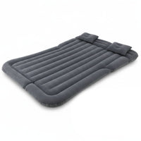Ribbed SUV Rear-Seat Mattress Raised Side Edges Car Camping Mattress Rectangular Inflatable Back Seat Bed