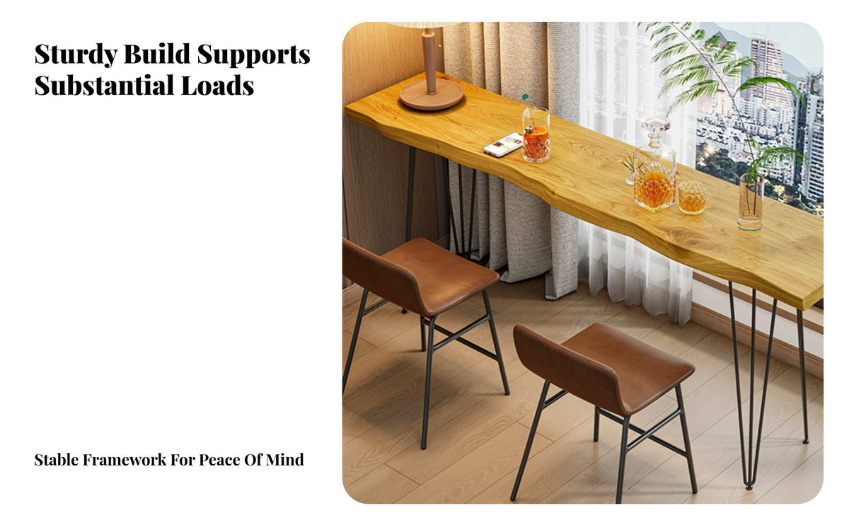 Narrow Bar-Height Table Multi-Functional Narrow Bar Table adaptable Use Household Furniture for Homeowners, duos, Balcony, Home Office, Living Room