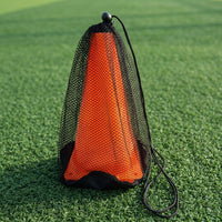 Agility Disc Cone Mesh Bag, Drawstring Storage Pouch for Soccer Training Equipment