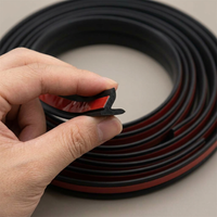 Car Door Seal Strip Waterproof for Trunk, DIY Car Weatherproofing, EPDM Z-Shaped Door Seal, Flexible Rubber Weatherstrip, Universal Fit Car