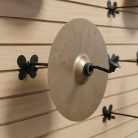 Space Saving Cymbal Wall Hanger Iron Construction Cymbal Arm Wall Mount Long-Lasting for Drummers, Home Studio, Practice Room, Music Shop