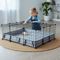 Guinea Pig Enclosure Liner Easy to Clean Waterproof Enclosure Bottom Small Pet Tarp Bottom Long-Lasting Oxford Cloth