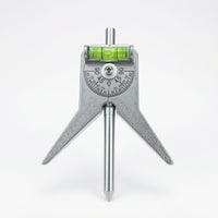 Pointed Legs Pipe Center Locator Metal Pipefitter Gauge Portable Bubble Level Tool Easy to Use