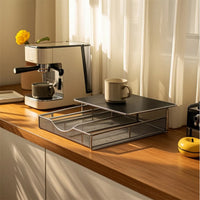Mesh Coffee Capsule Storage Drawer Compact Coffee Pod Storage Drawer Pull-out Sleek for Office Breakroom