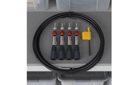Quick Release Cycle Brake Olive and Barb Kit Stainless Steel Bike Brake Hose Connector Set for Cyclists
