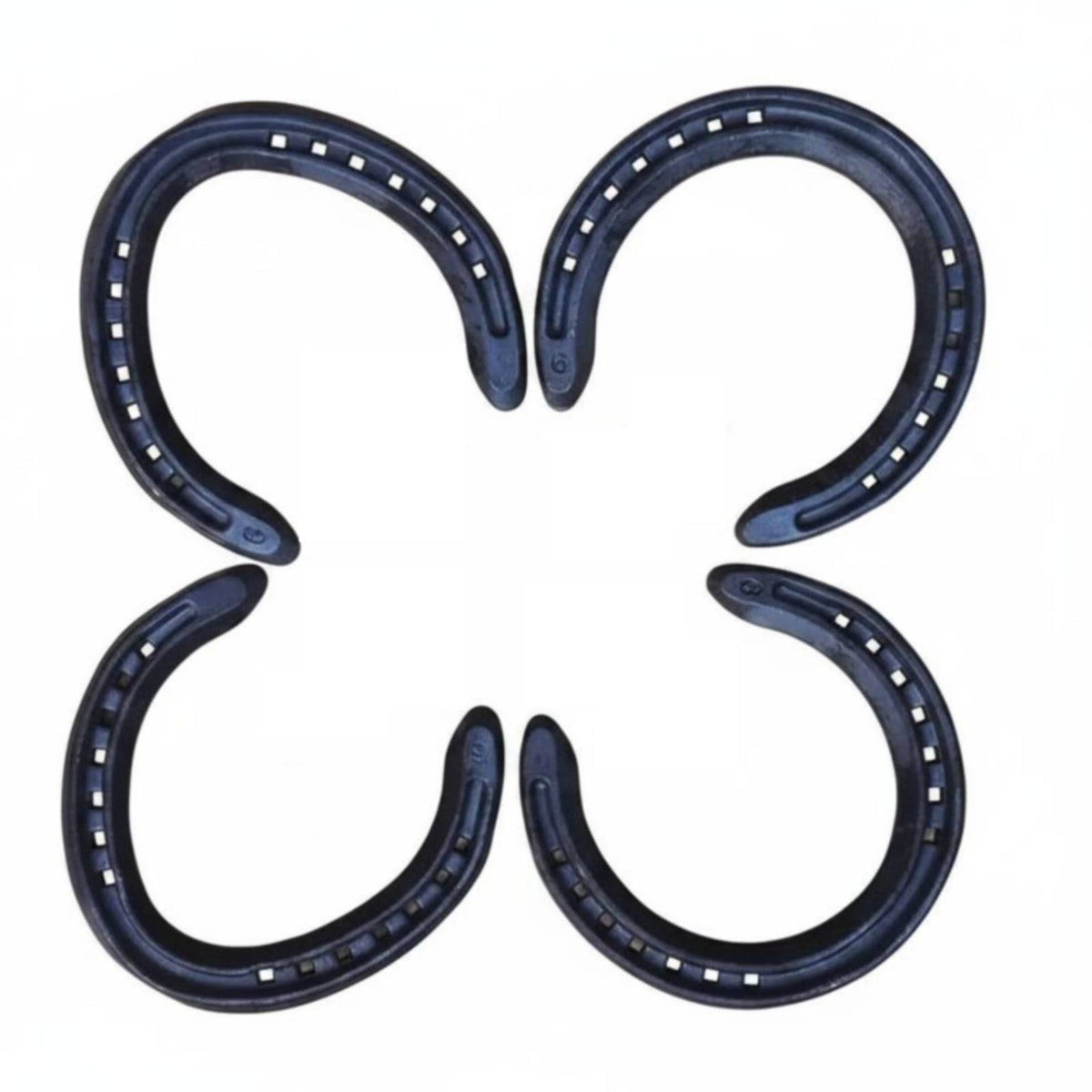 4 Pieces Steel Horseshoe Includes Nails Steel Horseshoe Nail Long-Lasting