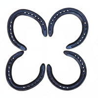 4 Pieces Steel Horseshoe Includes Nails Steel Horseshoe Nail Long-Lasting