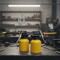 2 Pieces Precision Manual Oil Can Compact Pump Oil Can with Nozzle Portable Handheld Oiler One-Handed for Mechanics, Machinists, Industrial Maintenance, Workshop, Garage
