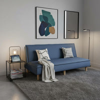 Space-Saving Foldable Sleeper Sofa 3-Position Adjustable Folding Sofa Bed Skin-Friendly Material Modern Minimalist Loveseat Bed High-Density Foam for Rental Homes, Small Apartments