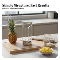 Stainless Steel Pineapple Cutter Food-Grade Pineapple Corer Cutter Kitchen Gadget Easy to Use Time-Saving for Fruit Shops