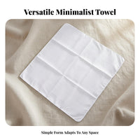 6 Pieces Blank DIY Handkerchief Reusable White Cotton Handkerchief for Crafters