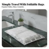 Waterproof Clothes Pouch Portable Resealable Clothing Bag Reusable Resealable Travel Bag for Students, Families, Closet Organization, Backpacking, Gym