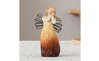 Faceless Sculpture Hand-Painted Human Figurine Gradient Abstract Figurine for Collectors, Shelf, Mantel, Desk