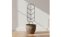 4 Pieces Metal Plant Trellis Tall Trellis with Arched Top Indoor Climbing Frame for Balcony