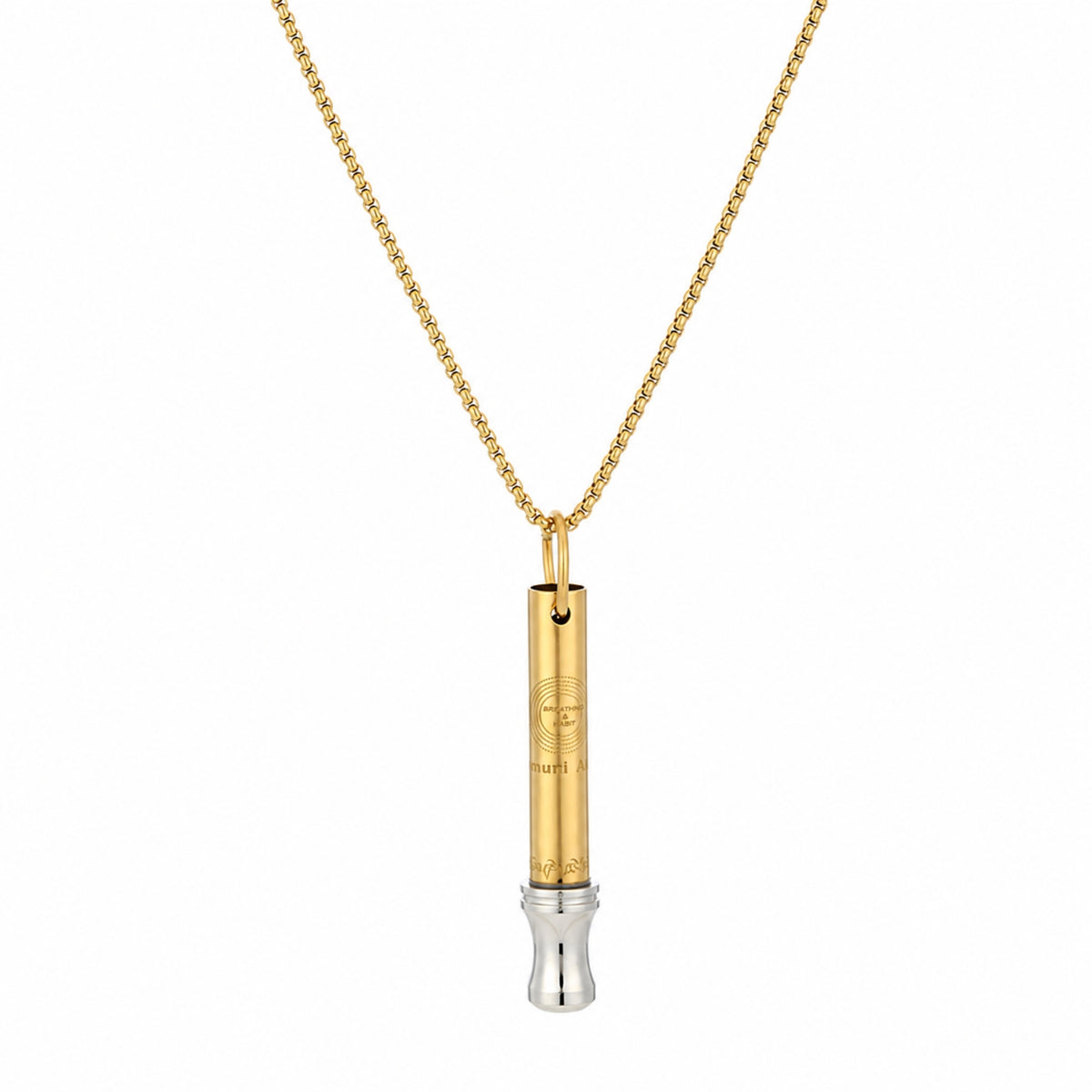 Whistle Pendant Necklace Discreet Necklace with Whistle Pendant Portable