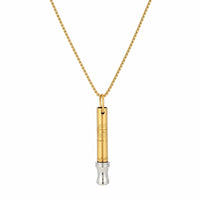 Whistle Pendant Necklace Discreet Necklace with Whistle Pendant Portable