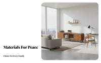 Space-Saving Low-Profile TV Stand Century-Century Modern Design Media Console Stable Construction Entertainment Center Cable Management for Apartment Dwellers, Homeowners, Families, Living Room, Bedroom