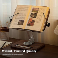 360° Rotation Adjustable Rotating Easel Er&movenomic Viewing Book Holder Foldable Design perusing Accessory No Assembly Required for Children, Professionals, Study, School, Office, Bedroom
