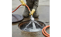 1 Front 6 Rear Jet Spray Head High Pressure Pipe Dredging Spray Head Sewer Cleaning Head Ceramic Center for Plumbers