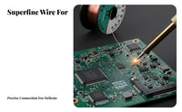 5 Pieces 0.1mm Fine Gauge Enameled Wire Spool Scrapescrape-Removed Connection Cable Direct Soldering Repair Supply Pure Copper Central Conductor for Students