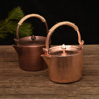 Hammered Copper Tea Kettle Stovetop Tea Kettle with Lid Extra Thick Hammered Copper Teapot