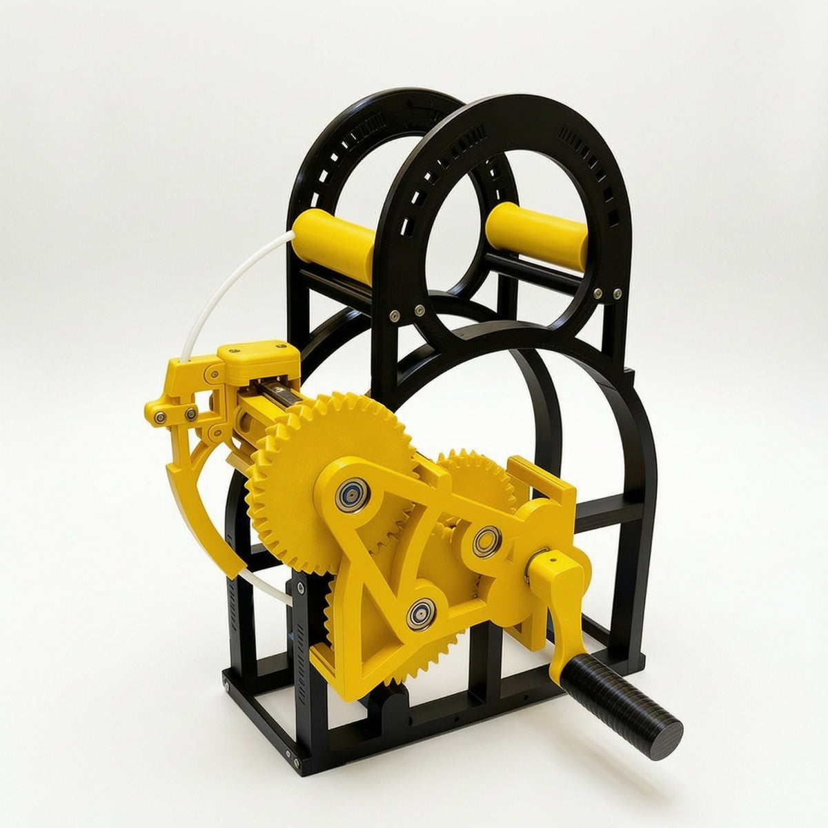 3D Printer Filament Rewinder Hand-Crank Filament Rewinder Spool Winder Manual Machine Gear-Driven for Makers, Workshop