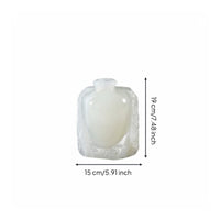 Modern Decorative Vase Glossy White Glaze Vase Waterproof Home Decor for Entryway